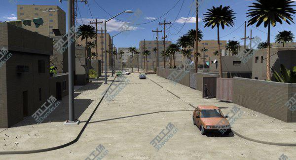 images/goods_img/20210312/3D model Town 1 with People and Cars/5.jpg